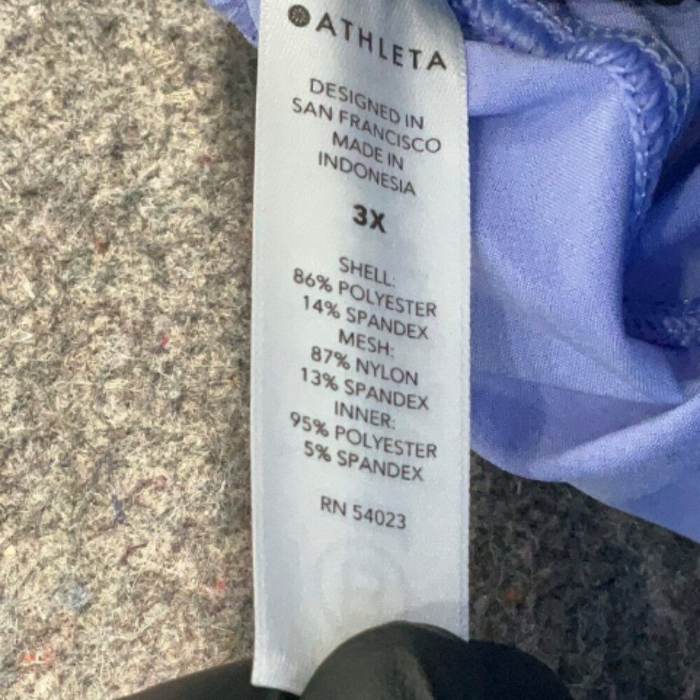 Athleta Hustle 3" Womens Plus Size 3X  Athletic Shorts Spring Sporty Blue - Picture 6 of 8